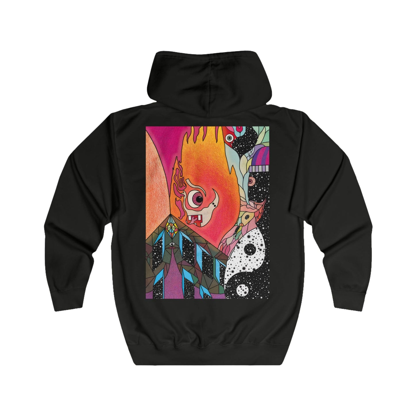 Unisex Fiya Zip Hoodie