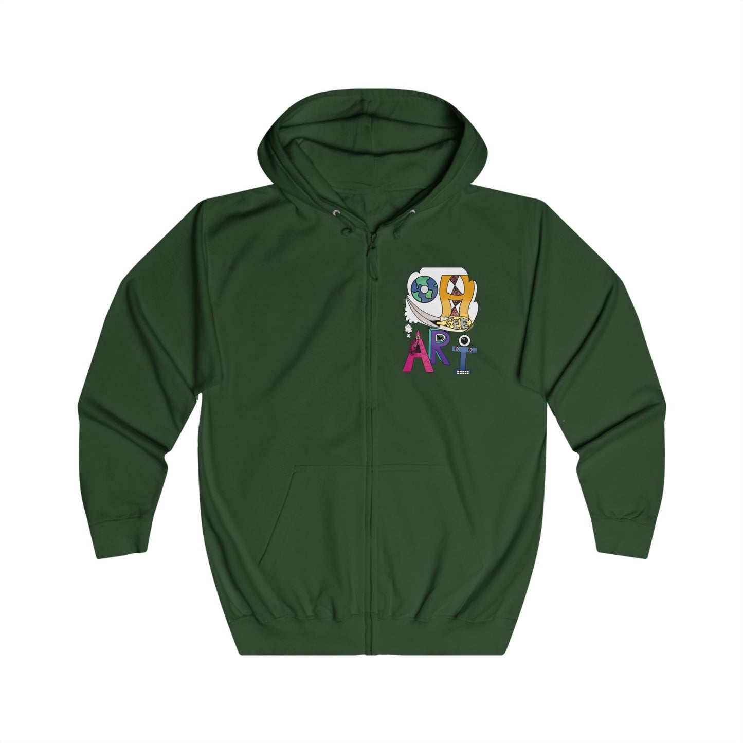 Unisex Gaian Mind Zip Hoodie