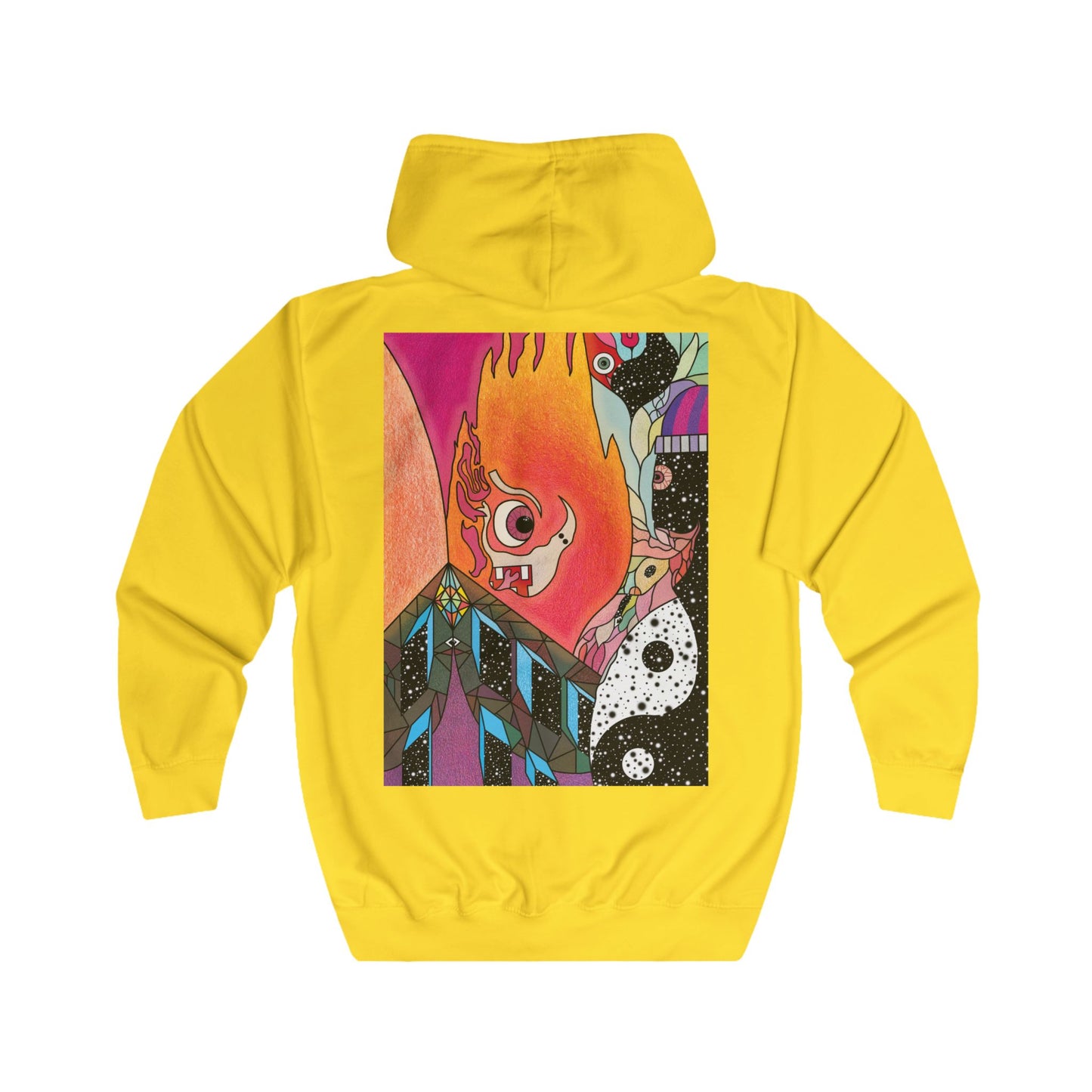 Unisex Fiya Zip Hoodie