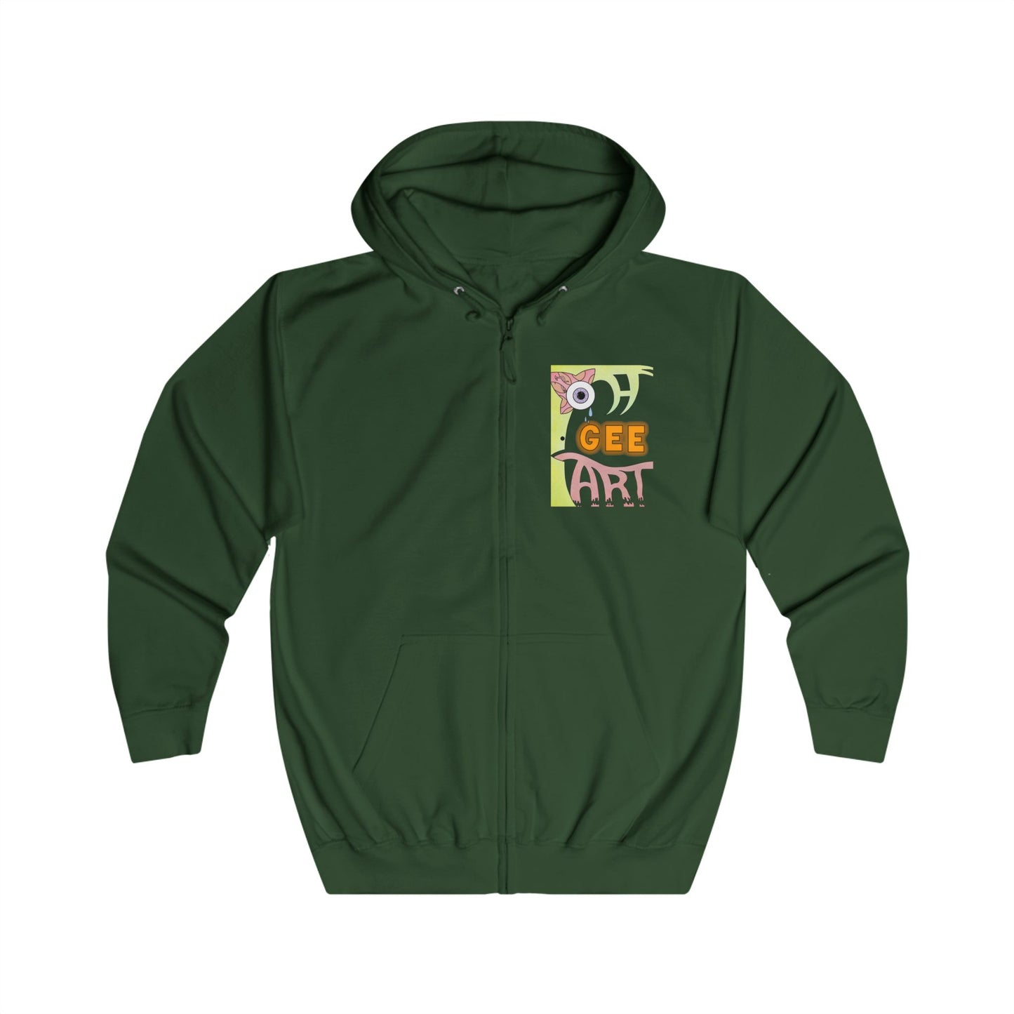 Unisex Fiya Zip Hoodie