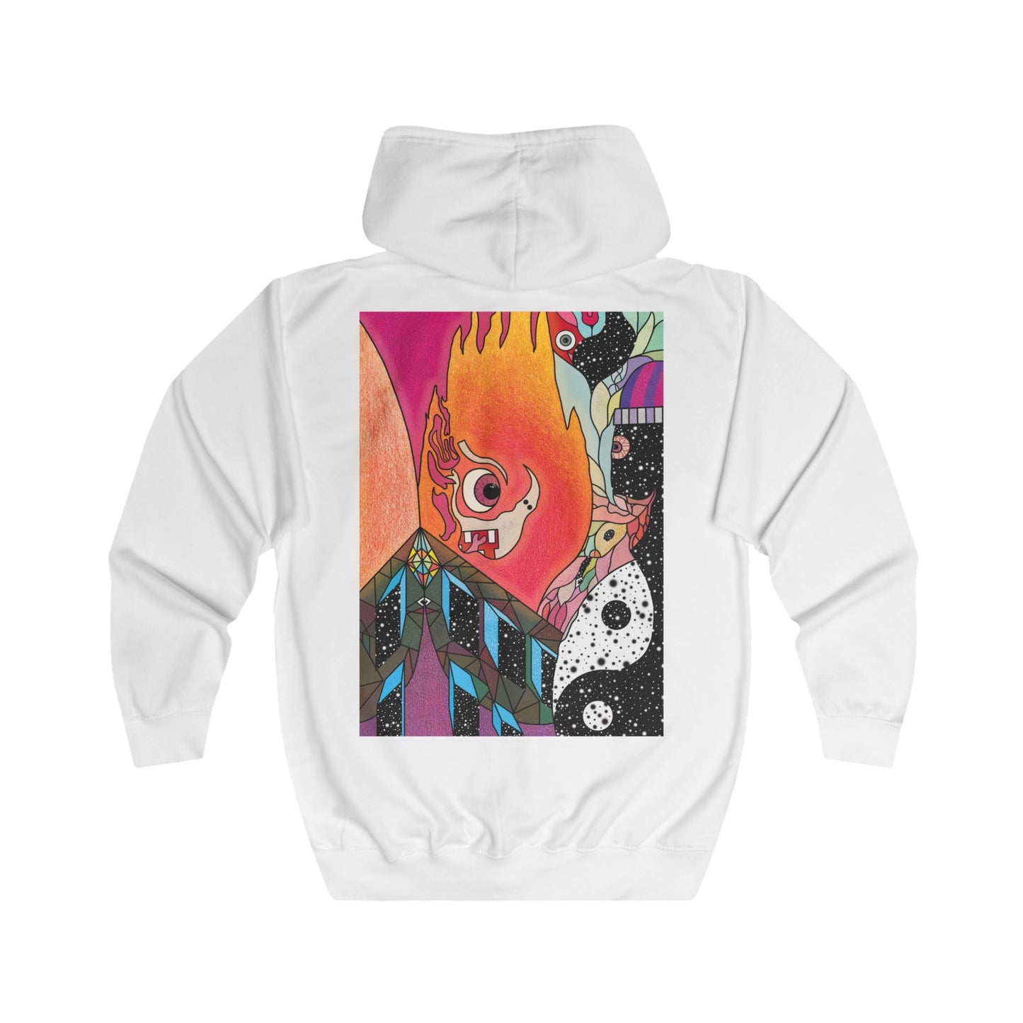 Unisex Fiya Zip Hoodie