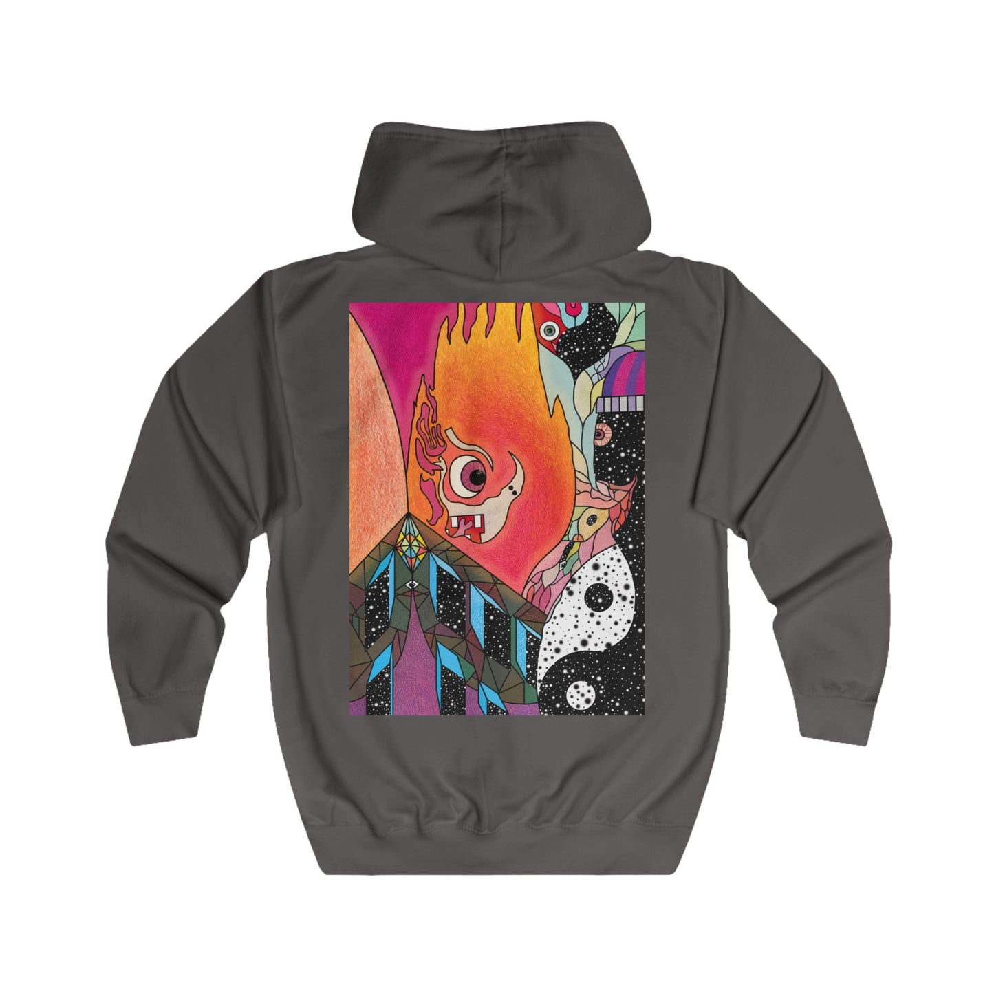 Unisex Fiya Zip Hoodie