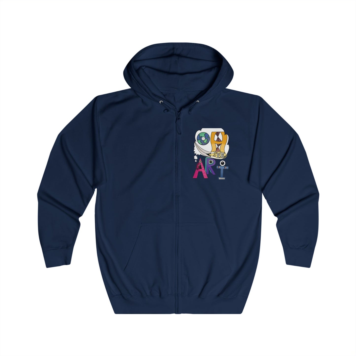 Unisex Gaian Mind Zip Hoodie
