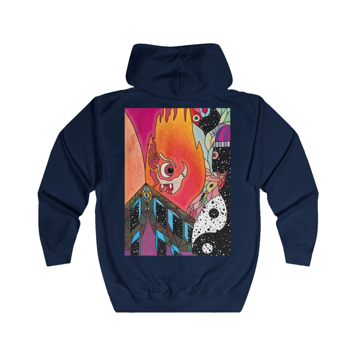 Unisex Fiya Zip Hoodie