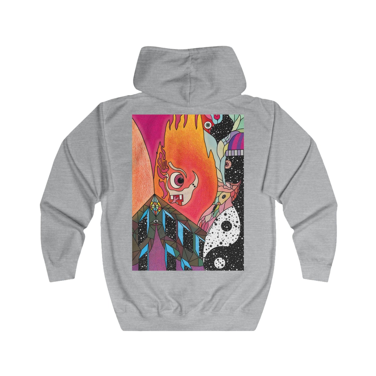 Unisex Fiya Zip Hoodie