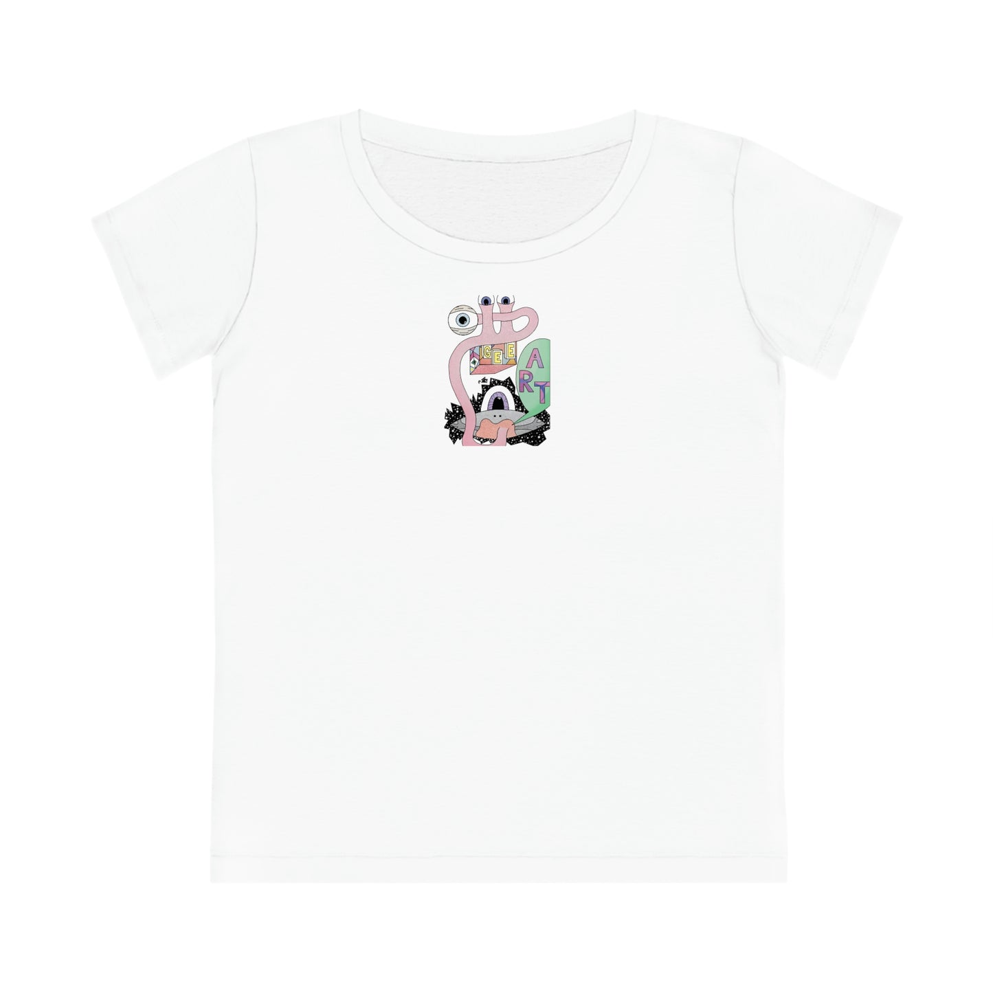 Women Cut All Seeing Eye-lien T-Shirt