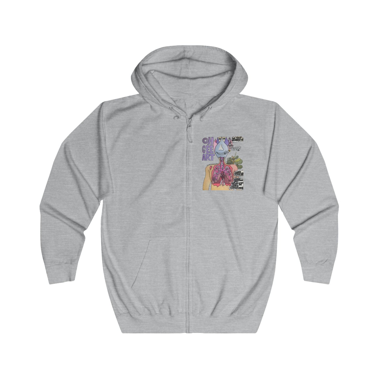 Unisex Mullein Zip Hoodie