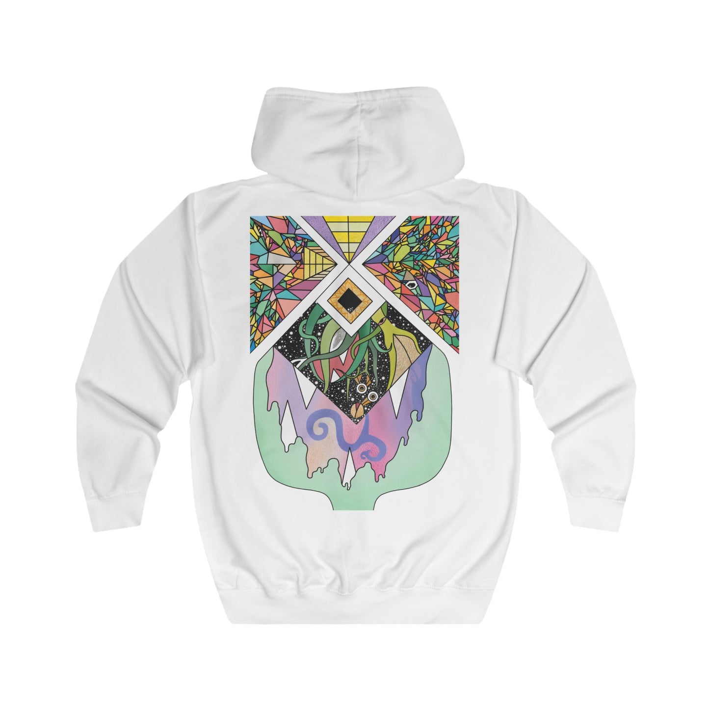 Unisex All Seeing Eye-lien Zip Hoodie