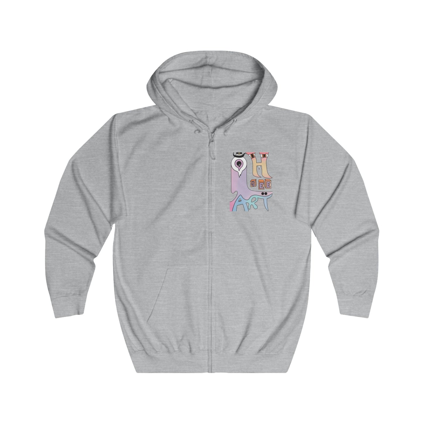 Unisex Voodoo Dood Zip Hoodie