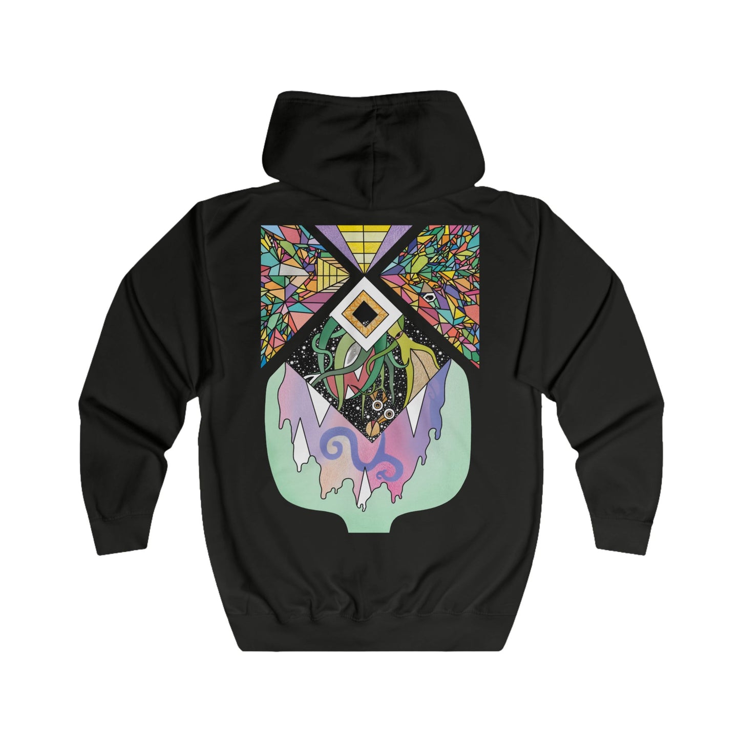 Unisex All Seeing Eye-lien Zip Hoodie