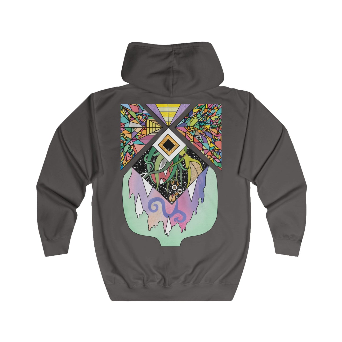 Unisex All Seeing Eye-lien Zip Hoodie