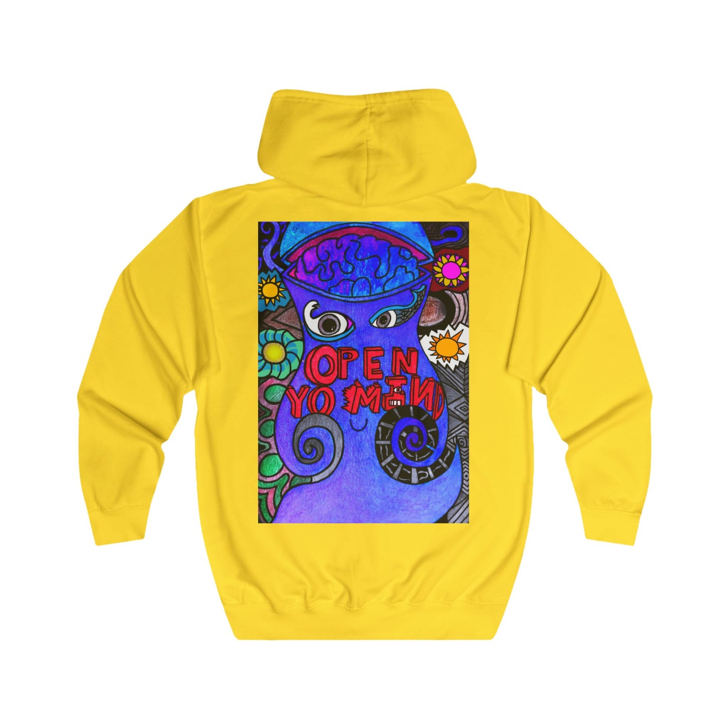 Unisex Open Yo' Mind Zip Hoodie