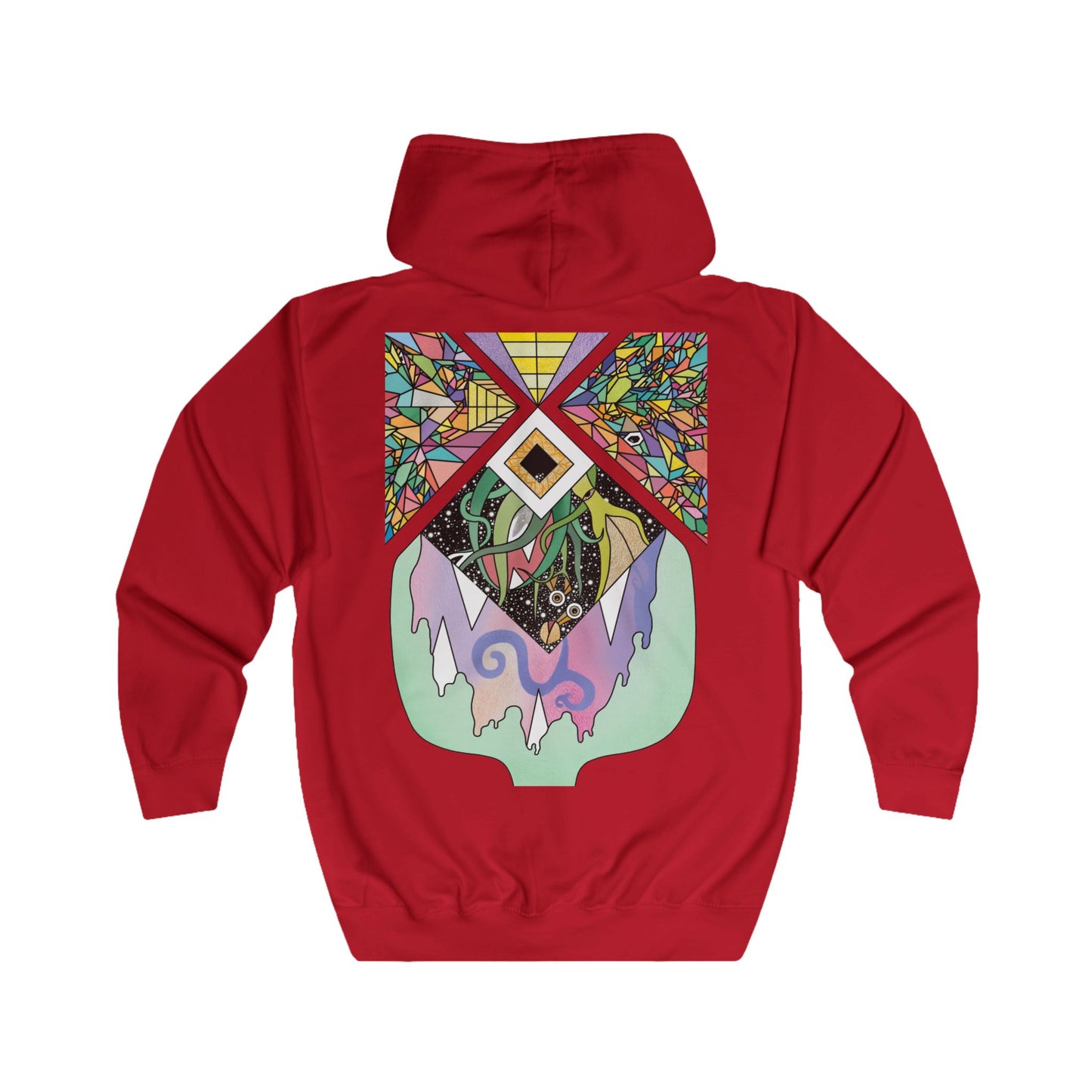 Unisex All Seeing Eye-lien Zip Hoodie