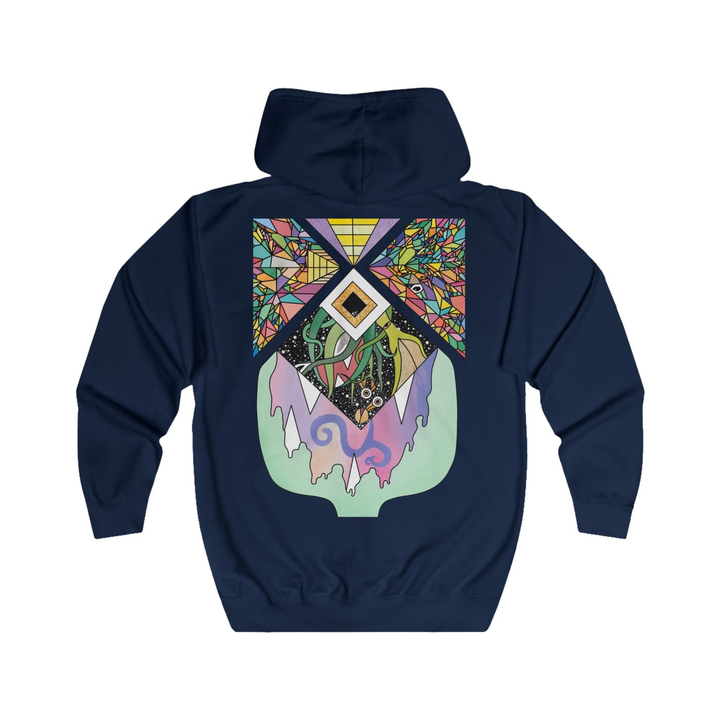 Unisex All Seeing Eye-lien Zip Hoodie