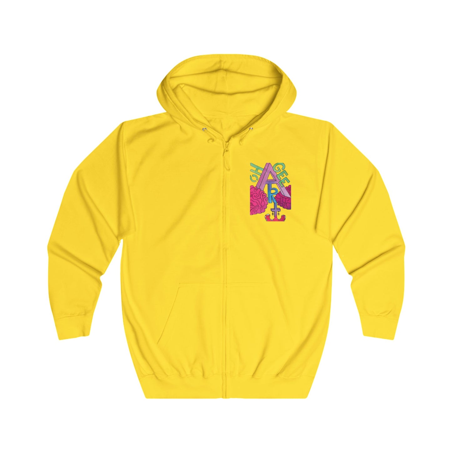 Unisex Open Yo' Mind Zip Hoodie