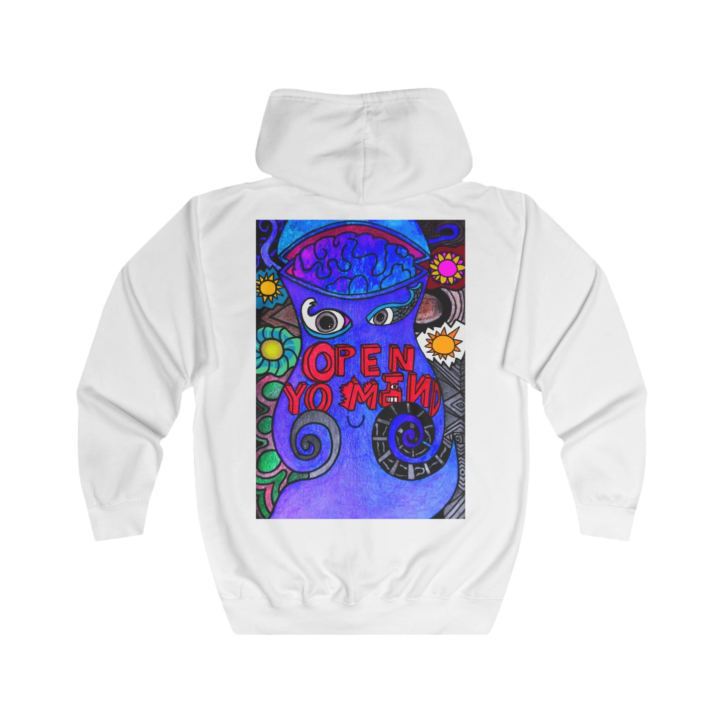 Unisex Open Yo' Mind Zip Hoodie